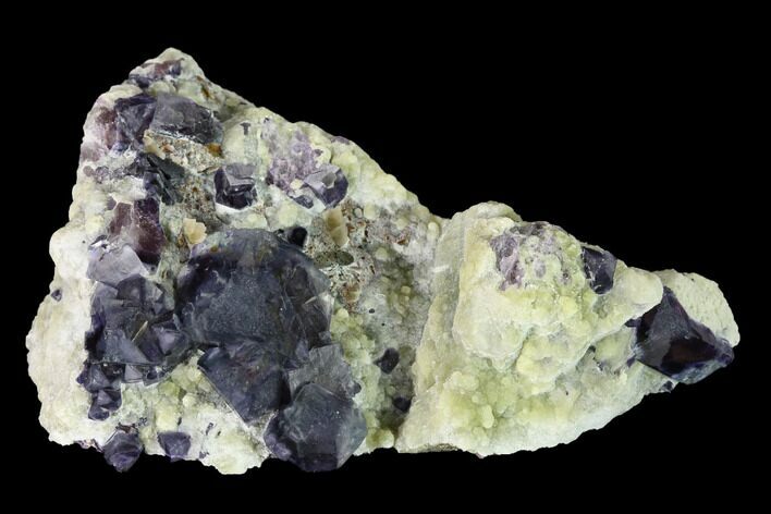 Purple-Blue Cubic Fluorite Crystals - Inner Mongolia #146945